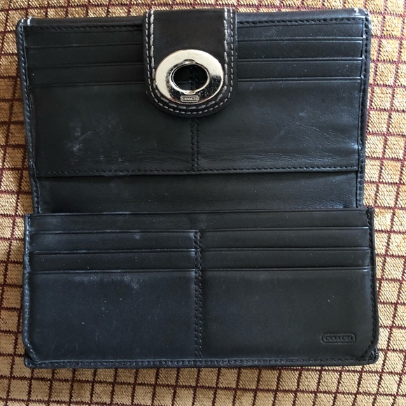 Coach Black Leather Wallet - Picture 3 of 8